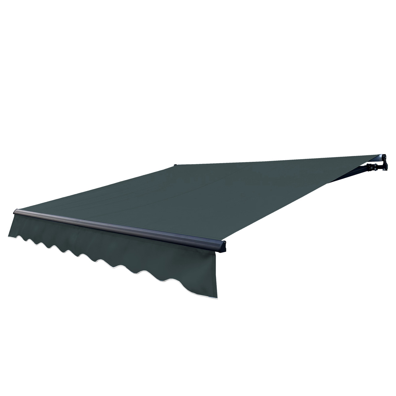2 Arms Retractable Patio Awning Manual – 6.5x5, 8x6.5 and 10x8 ft