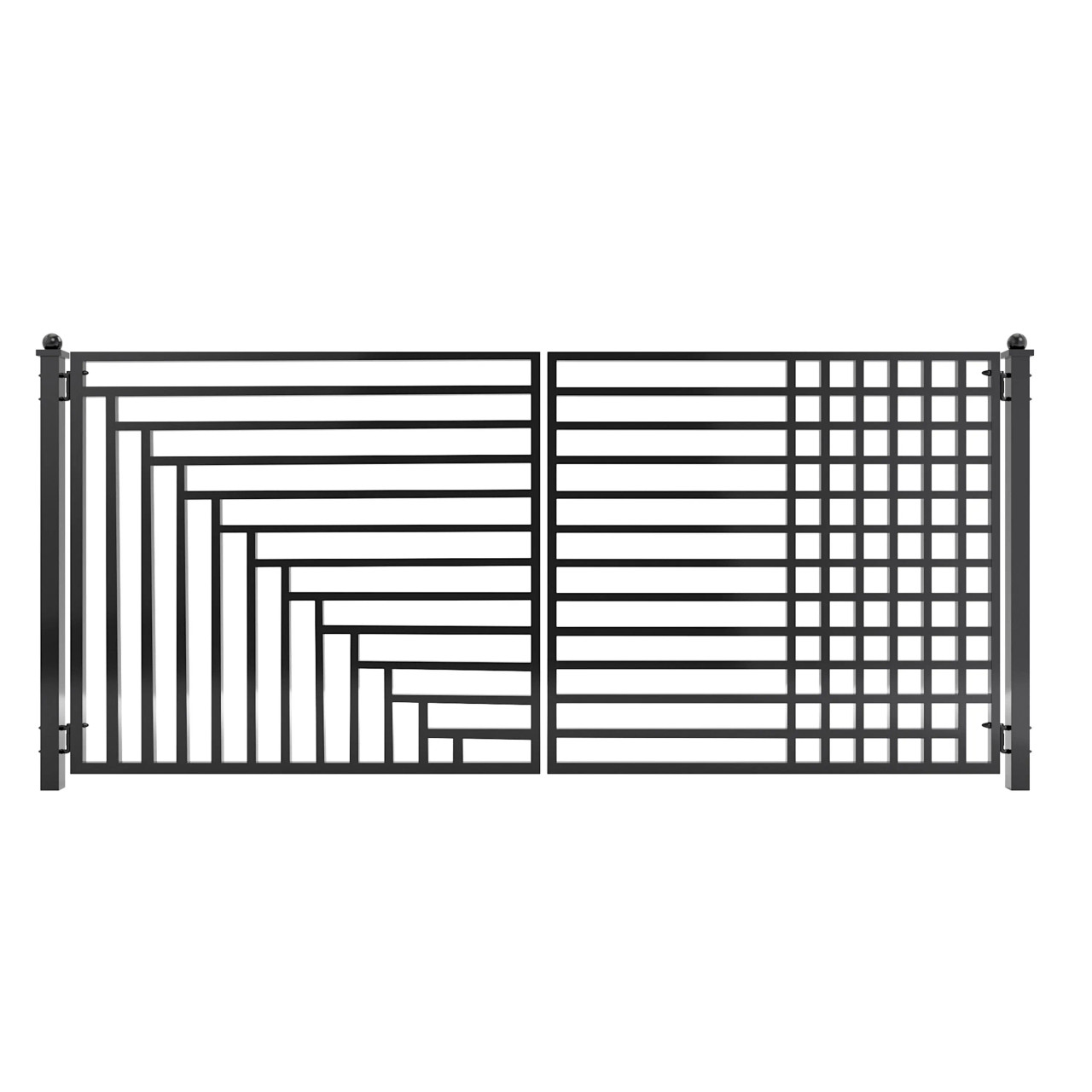 Steel Dual Swing Driveway Gate