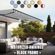 Retractable Motorized Patio Awning – Black Frame