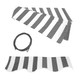 FAB|Seagull Gray and White Striped