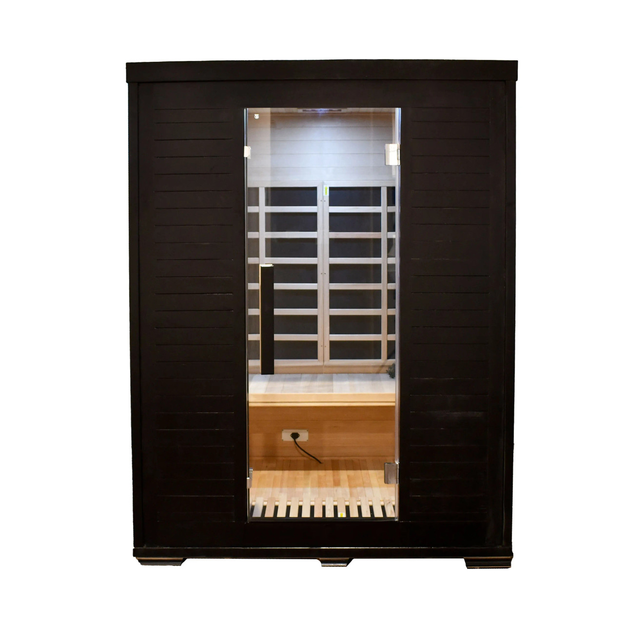 Canadian Hemlock Infrared Sauna – Black - 2-3 Person | SIR4CASBLK-AP